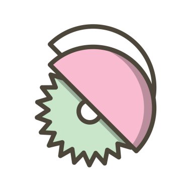 Şirin bir çizgi film simgesinin vektör çizimi