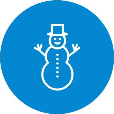 Kardan Adam simgesi vektör çizimi