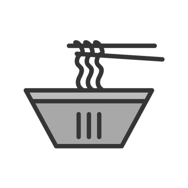 Japon yemek ikonu vektör illüstrasyon grafik tasarımı