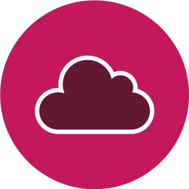 Bulut vektör simgesi. Grafik ve web tasarımı için izole edilmiş resim.