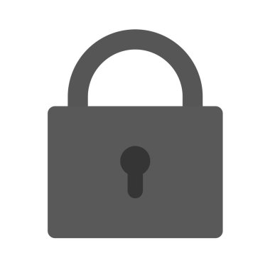 asma kilit ikon vektör çizimi