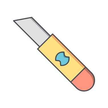 Bir boya silindiri simgesinin vektör çizimi