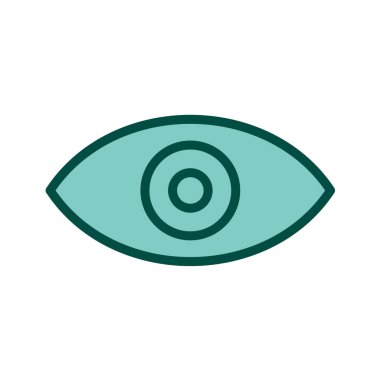 Göz simgesi vektör illüstrasyonu