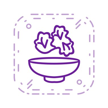 Gıda simgesinin vektör illüstrasyonu