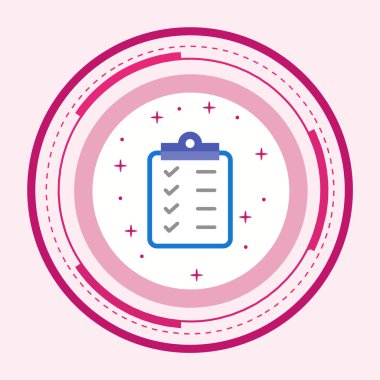 Moda Biçimli Planlama Simgesi İzole Arkaplan      