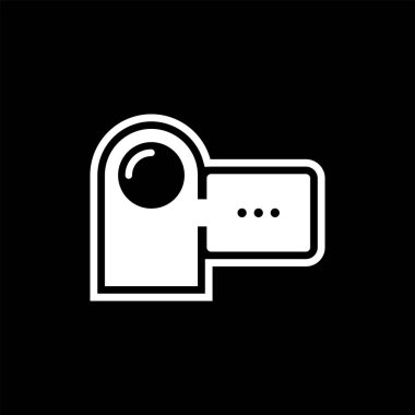 Moda Biçiminde Kullanışlı Kamera Simgesi İzole Arkaplan