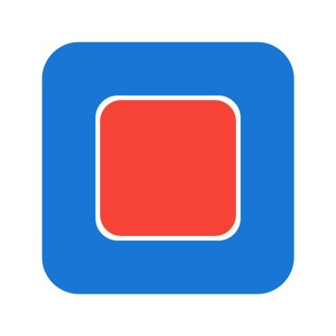 Moda Biçimli Ayırılmış Arkaplanda Simgeyi Durdur