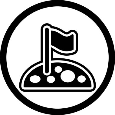 Ay Simgesinde Bayrak Moda Biçiminde İzole Arka Gruplandırılmış