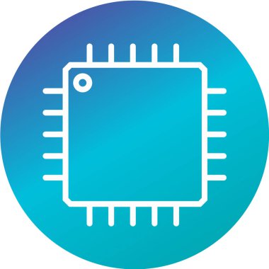 Devre kartı simgesi. vektör illüstrasyonu