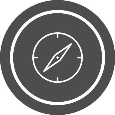 Pusula vektör simgesi. Navigasyon işareti. yön sembolü