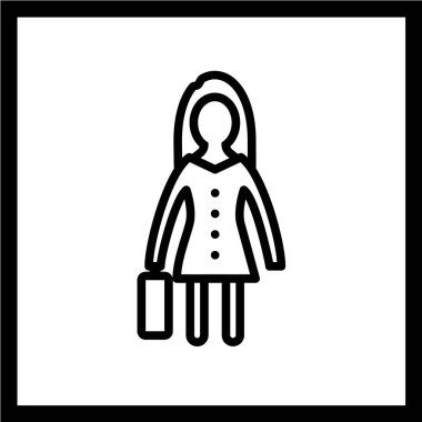 iş simgesi vektör illüstrasyonu