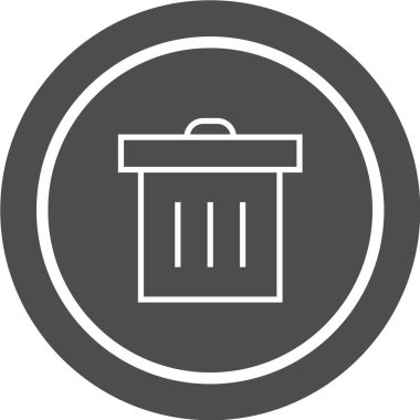 Çöp kutusu vektör simgesi