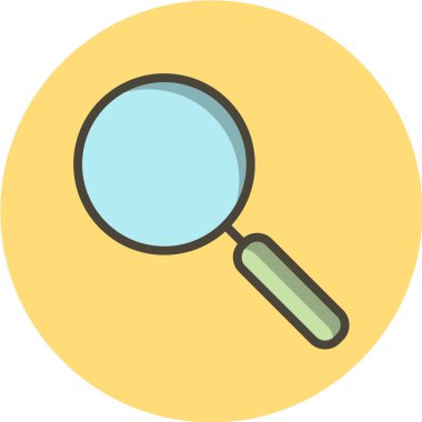 büyütme cam vektör simgesi