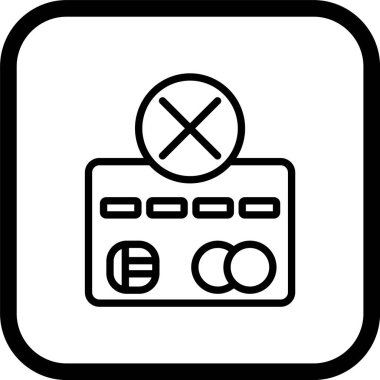 Ödeme Başarısızlığı Simgesi Moda Biçiminde İzole Arkaplan    