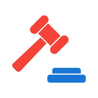 Açık Artırma Simgesi Moda Biçiminde İzole Arkaplan    