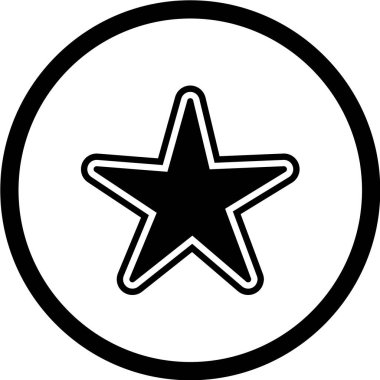 yıldız simgesi vektör illüstrasyonu