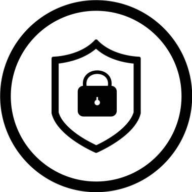 güvenlik kilidi vektör simgesi