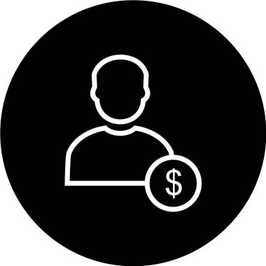 kullanıcı simgesi, vektör illüstrasyonu. düz tasarım biçimi