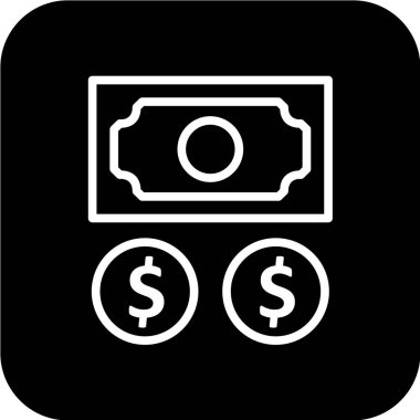 Dolar simgesi vektör illüstrasyonu