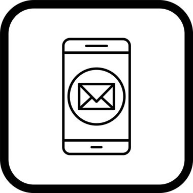  İleti Mobil Uygulama Simgesi Moda Biçimli İzole Arka Gruplandırma