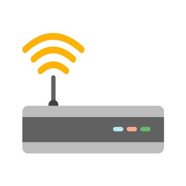 Kablosuz yönlendirici simgesi. vektör illüstrasyonu