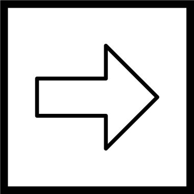 ok işareti simgesi, vektör çizimi