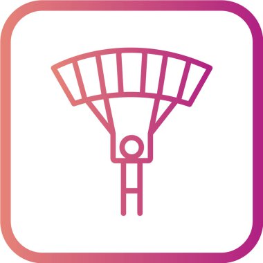 Hava balonu simgesinin vektör illüstrasyonu