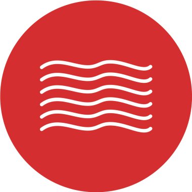 Kırmızı ve beyaz simgenin vektör illüstrasyonu