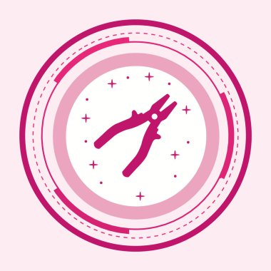  Moda Biçiminde Plier Simgesi İzole Arkaplan      