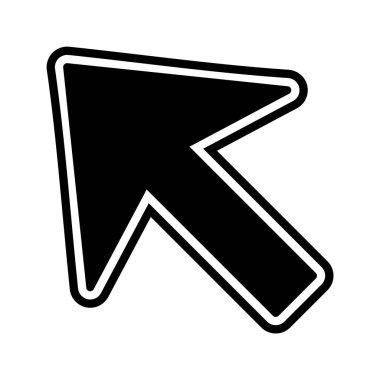 Moda Biçimli İmleç Simgesi İzole Arkaplan