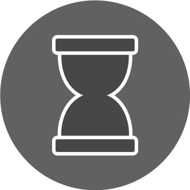 kum saati vektör çizgisi simgesi