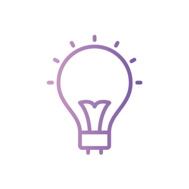 ampul simgesi, vektör illüstrasyonu