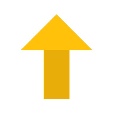 ok işareti simgesi, vektör çizimi