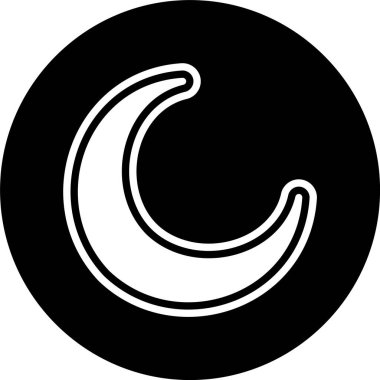 Moda Biçimli Yeni Ay Simgesi Ayrı Arka Gruplandırılmış