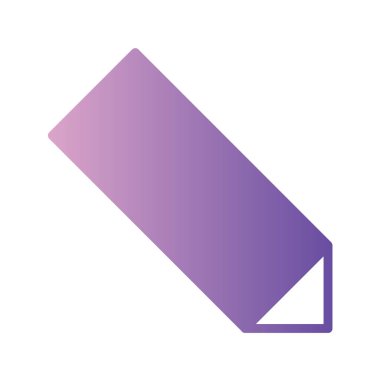 Tek izole kalem simgesinin vektör illüstrasyonu