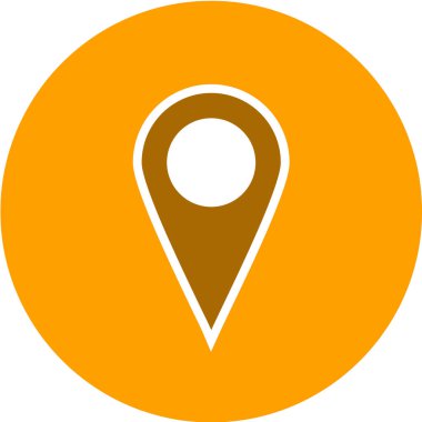 Harita işaretleyici simgesi, vektör illüstrasyonu