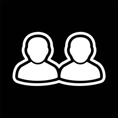 Moda Biçimli İnsanlar Simgesi İzole Arkaplan