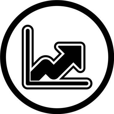 Moda Biçiminde Büyüme Simgesi İzole Arkaplanı