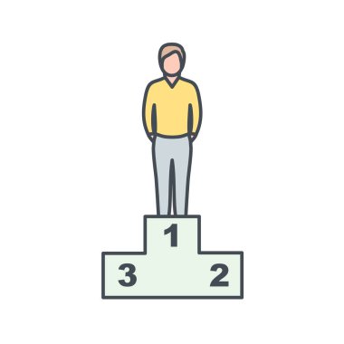 İş vektörü illüstrasyonu beyaz arkaplanda izole edildi 