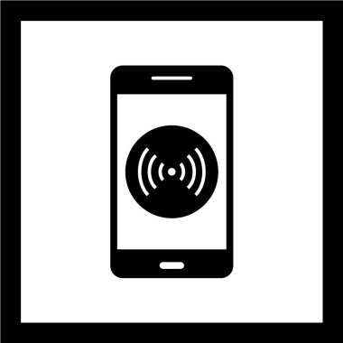 cep telefonu simgesi. vektör illüstrasyonu