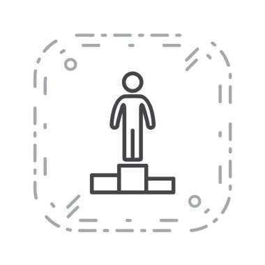 İş vektörü illüstrasyonu beyaz arkaplanda izole edildi 