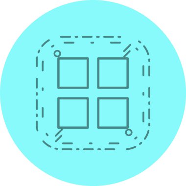 Moda Biçimli Ayırılmış Arkaplanda Simge Uygular