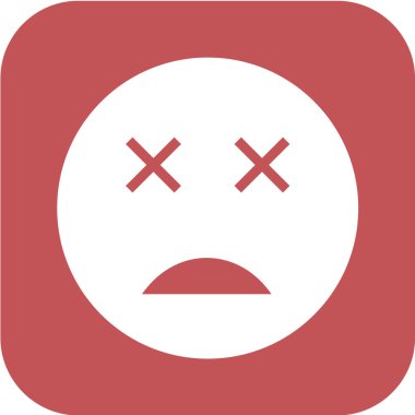 Moda Biçimli Emoji Simgesi İzole Arkaplan 