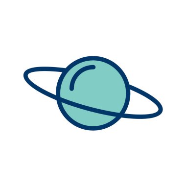 Gezegen ikonu vektör illüstrasyonu