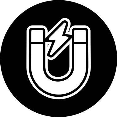 Mıknatıs simgesi. vektör illüstrasyonu