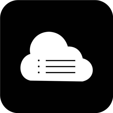 bulut simgesi, vektör illüstrasyonu