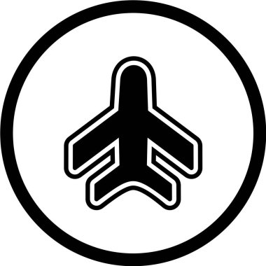 düzlem düz vektör simgesi.