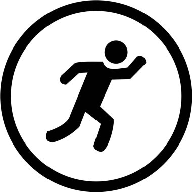 insan silueti simgesi vektör illüstrasyonu