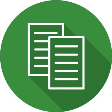 belge simgesi vektörü. düz dizayn biçimi 10