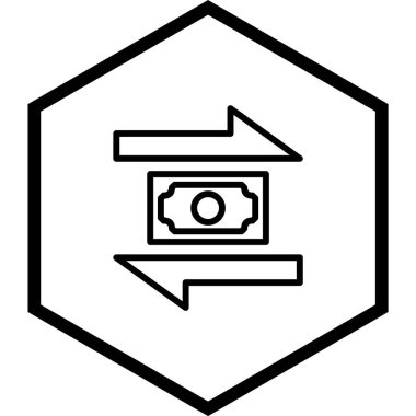 Aktarım Simgesi Moda Biçiminde İzole Arkaplan  